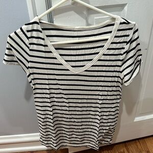 Black and white stripe shirt
